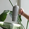 AYA & IDA AYA & IDA Thermo cup with straw 885ml light grey AYA & IDA AYA & IDA Thermo cup with straw 885ml light grey