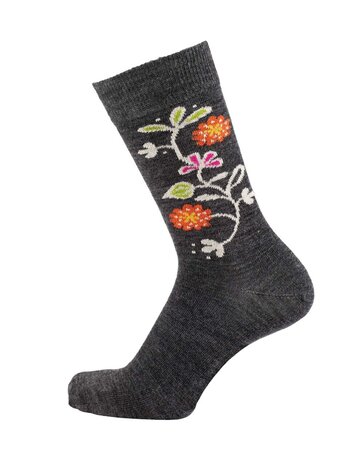 Cai Cai Bengt & Lotta Merino socks Bloom (various sizes) anthracite Cai Cai Bengt & Lotta Merino socks Bloom (various sizes) anthracite
