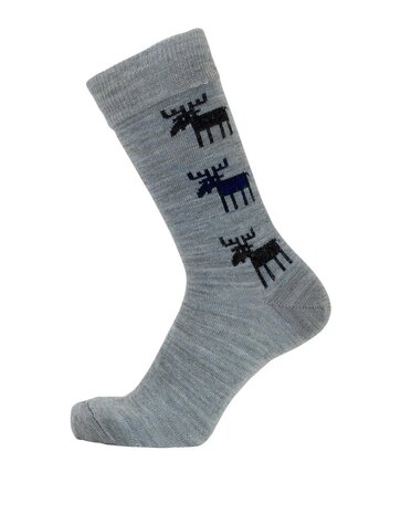 Cai Cai Bengt & Lotta Merino socks Moose (various sizes) grey Cai Cai Bengt & Lotta Merino socks Moose (various sizes) grey
