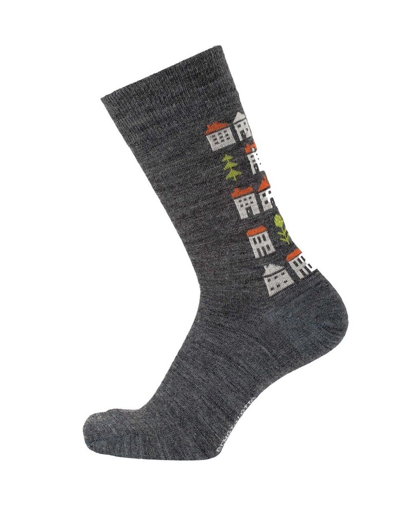 Cai Cai Bengt & Lotta Merino socks House (various sizes) anthracite Cai Cai Bengt & Lotta Merino socks House (various sizes) anthracite
