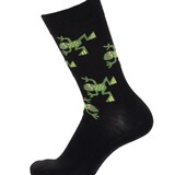 Cai Cai Bengt & Lotta Merino socks Frog (various sizes) black