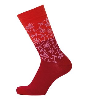 Cai Cai Bengt & Lotta Merino socks Garden (various sizes) red