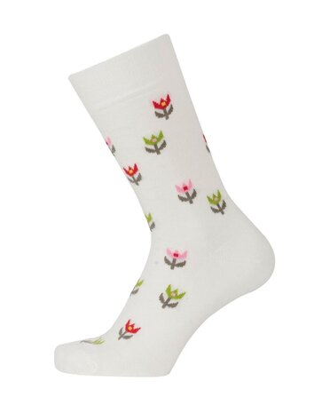 Cai Cai Bengt & Lotta Merino sokken Tulp (diverse maten) gebroken wit Cai Cai Bengt & Lotta Merino sokken Tulp (diverse maten) gebroken wit