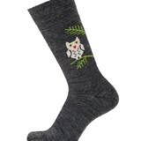 Cai Cai Bengt & Lotta Merino socks Owl (various sizes) anthracite