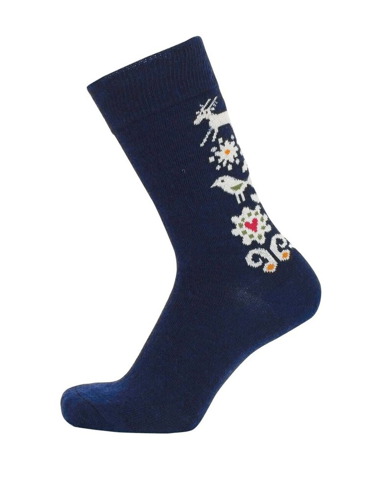 Cai Cai Bengt & Lotta Merino socks Birds (various sizes) blue Cai Cai Bengt & Lotta Merino socks Birds (various sizes) blue