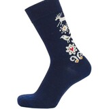 Cai Cai Bengt & Lotta Merino socks Birds (various sizes) blue