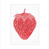 Monika Petersen Monika Petersen Mini Poster Strawberry red A5 Monika Petersen Monika Petersen Mini Poster Strawberry red A5