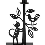 Bengt & Lotta Bengt & Lotta Kat en de boom kandelaar H25cm W17cm  ijzer zwart Bengt & Lotta Bengt & Lotta Kat en de boom kandelaar H25cm W17cm  ijzer zwart