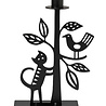 Bengt & Lotta Bengt & Lotta Kat en de boom kandelaar H25cm W17cm ijzer zwart Bengt & Lotta Bengt & Lotta Kat en de boom kandelaar H25cm W17cm ijzer zwart