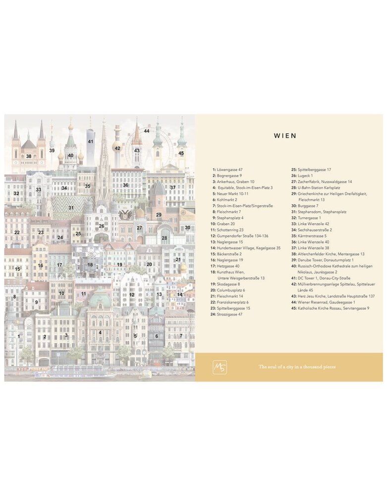 Martin Schwartz Martin Schwartz Vienna jigsaw puzzle 1000 pieces – 50x70cm Martin Schwartz Martin Schwartz Vienna jigsaw puzzle 1000 pieces – 50x70cm