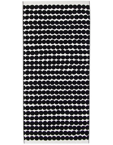 Marimekko Marimekko Räsymatto Handdoek 70x150cm zwart Marimekko Marimekko Räsymatto Handdoek 70x150cm zwart