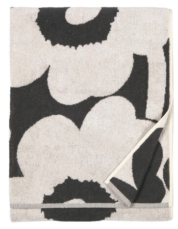 Marimekko Marimekko Unikko towel 70x150cm charcoal Marimekko Marimekko Unikko towel 70x150cm charcoal