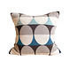 Funky Doris Funky Doris Olivia kussenhoes gebreid 100% katoen 48x48cm blauw excl. binnenkussen Funky Doris Funky Doris Olivia kussenhoes gebreid 100% katoen 48x48cm blauw excl. binnenkussen