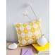 Funky Doris Funky Doris Don cushion cover knitted 100% cotton 48x48cm yellow excl. inner cushion Funky Doris Funky Doris Don cushion cover knitted 100% cotton 48x48cm yellow excl. inner cushion