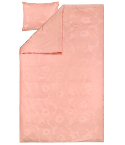 Marimekko Marimekko Unikko 150x210cm dekbedovertrek met 1 kussensloop poeder roze