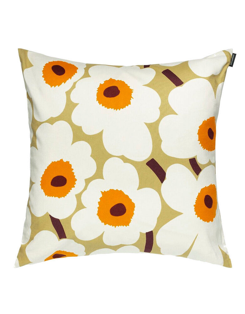 Marimekko Marimekko Pieni Unikko kussenhoes 50x50cm Caramel Marimekko Marimekko Pieni Unikko kussenhoes 50x50cm Caramel