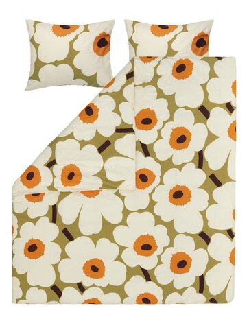 Marimekko Marimekko Unikko 240x220cm dekbedovertrek met 2 kussenslopen Caramel Marimekko Marimekko Unikko 240x220cm dekbedovertrek met 2 kussenslopen Caramel
