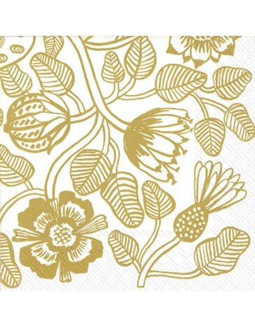 Marimekko Marimekko Tiara Gold Paper Napkins 33x33cm Marimekko Marimekko Tiara Gold Paper Napkins 33x33cm