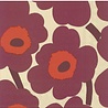 Marimekko Marimekko Unikko Papieren Servetten 33x33cm Crême Bordeaux Marimekko Marimekko Unikko Papieren Servetten 33x33cm Crême Bordeaux