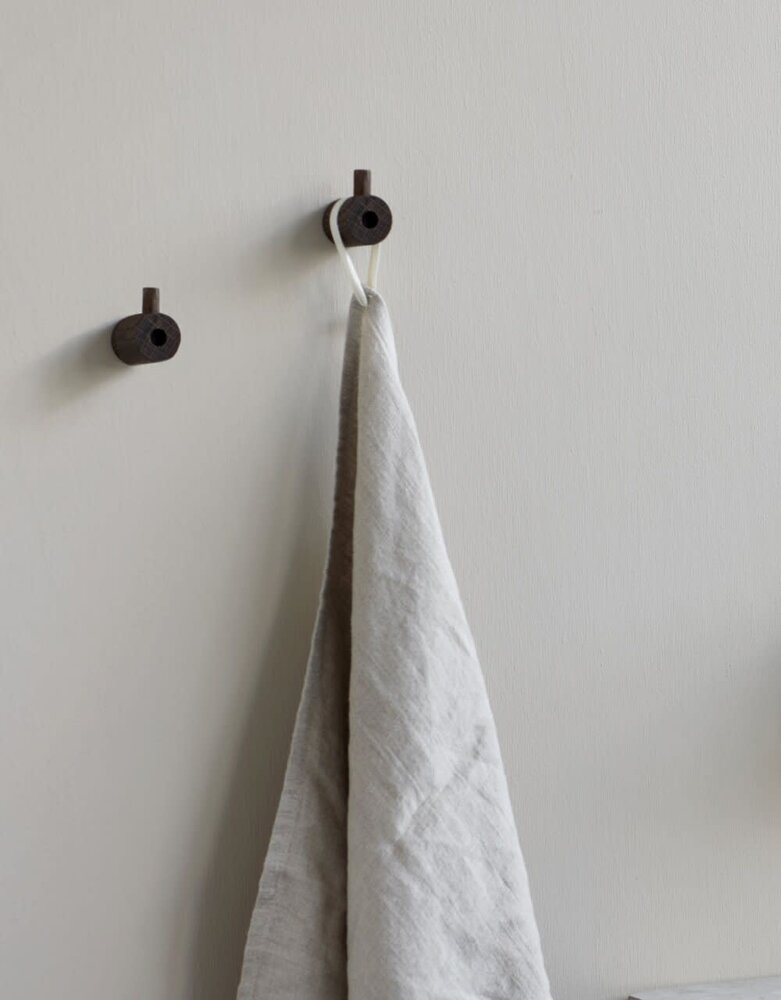 Moebe Moebe wandknop zwart eiken Moebe Moebe wandknop zwart eiken