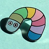 Studio Arhoj Studio Arhoj Metal Pin Series #1 Pastel Worm Studio Arhoj Studio Arhoj Metal Pin Series #1 Pastel Worm