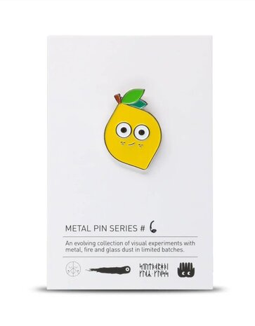 Studio Arhoj Studio Arhoj Metal Pin Series #6 Lemon Studio Arhoj Studio Arhoj Metal Pin Series #6 Lemon