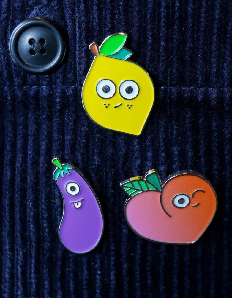 Studio Arhoj Studio Arhoj Metal Pin Series #6 Lemon Studio Arhoj Studio Arhoj Metal Pin Series #6 Lemon