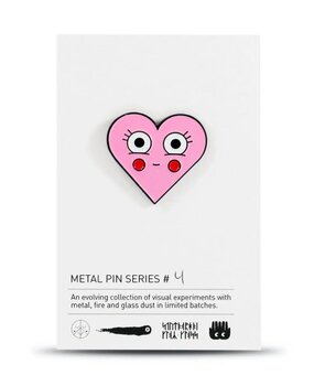 Studio Arhoj Studio Arhoj Metal Pin Series #4 Pink Heart Studio Arhoj Studio Arhoj Metal Pin Series #4 Pink Heart