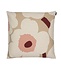 Marimekko Unikko cushion cover 50 x 50 cm linen - cotton mix beige rose Marimekko Unikko cushion cover 50 x 50 cm linen - cotton mix beige rose