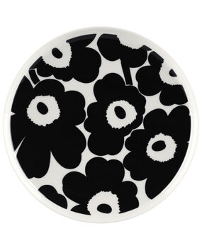 Marimekko Marimekko Unikko 25cm plate black
