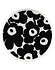 Marimekko Unikko 25cm plate black