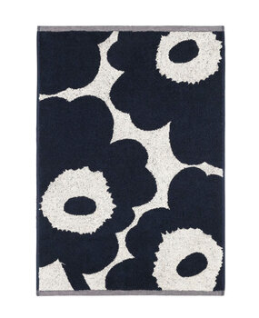 Marimekko Marimekko Unikko Solid handdoek 50x70cm donkerblauw Marimekko Marimekko Unikko Solid handdoek 50x70cm donkerblauw