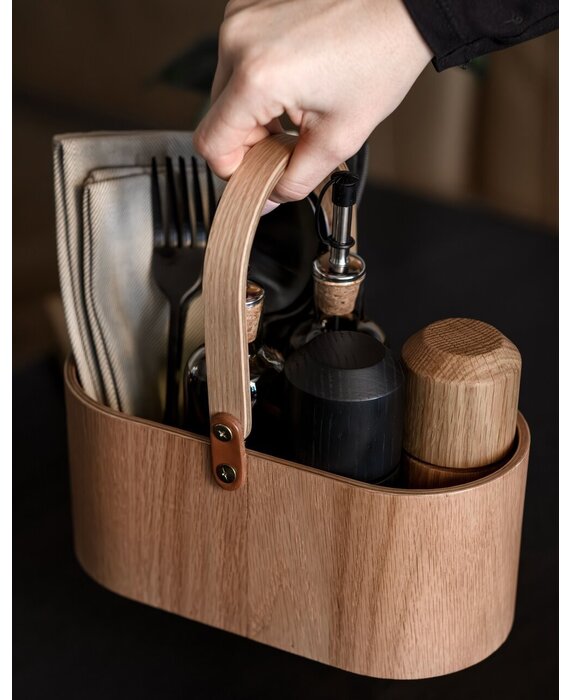 EKTA Living Eiken opberger met hengsel