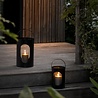 EKTA Living - by Wirth EKTA Living Lantern Black metal 22x35cm with glass Large