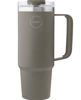 AYA & IDA AYA & IDA Thermosbeker met rietje 885ml Driftwood AYA & IDA AYA & IDA Thermosbeker met rietje 885ml Driftwood