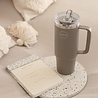 AYA & IDA AYA & IDA Thermo cup with straw 885ml Driftwood AYA & IDA AYA & IDA Thermo cup with straw 885ml Driftwood