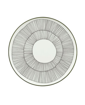 Marimekko Marimekko Kukat Puhkeavat bord 20cm met groene rand