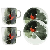 Marimekko Marimekko Valssi Ontbijtset 4-delig groen Marimekko Marimekko Valssi Ontbijtset 4-delig groen