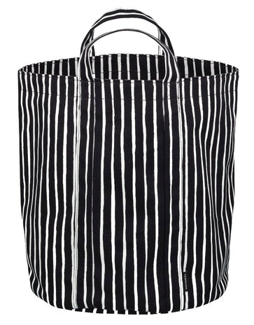 Marimekko Marimekko Piccolo storage box Ø32cm H37cm black Marimekko Marimekko Piccolo storage box Ø32cm H37cm black