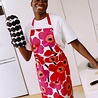Marimekko Marimekko Unikko keukenschort roze rood Marimekko Marimekko Unikko keukenschort roze rood