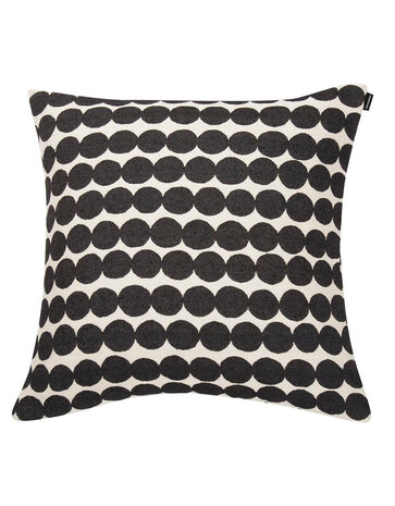 Marimekko Marimekko Räsymatto kussenhoes zwart 50x50cm katoen / linnen mix Marimekko Marimekko Räsymatto kussenhoes zwart 50x50cm katoen / linnen mix