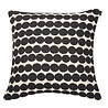 Marimekko Marimekko Räsymatto kussenhoes zwart 50x50cm katoen / linnen mix Marimekko Marimekko Räsymatto kussenhoes zwart 50x50cm katoen / linnen mix