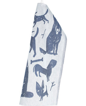 Lapuan Kankurit Lapuan Kankurit Koirapuisto theedoek 46x70 Blauwe bes Lapuan Kankurit Lapuan Kankurit Koirapuisto theedoek 46x70 Blauwe bes