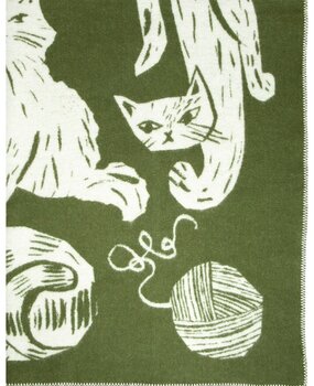 Lapuan Kankurit Lapuan Kankurit Kissanpäivät wool plaid 130x180 olive green Lapuan Kankurit Lapuan Kankurit Kissanpäivät wool plaid 130x180 olive green