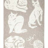 Lapuan Kankurit Lapuan Kankurit Kissanpäivät wool plaid 90x130cm beige Lapuan Kankurit Lapuan Kankurit Kissanpäivät wool plaid 90x130cm beige