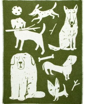 Lapuan Kankurit Lapuan Kankurit Koirapuisto wollen plaid 90x130cm Groen Lapuan Kankurit Lapuan Kankurit Koirapuisto wollen plaid 90x130cm Groen