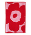Marimekko Unikko towel 30x50cm pink red