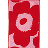 Marimekko Marimekko Unikko towel 30x50cm pink red Marimekko Marimekko Unikko towel 30x50cm pink red