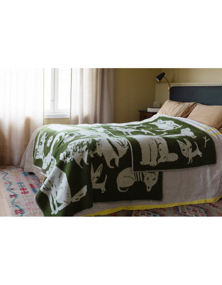 Lapuan Kankurit Lapuan Kankurit Koirapuisto wool plaid 130x180 Green Lapuan Kankurit Lapuan Kankurit Koirapuisto wool plaid 130x180 Green