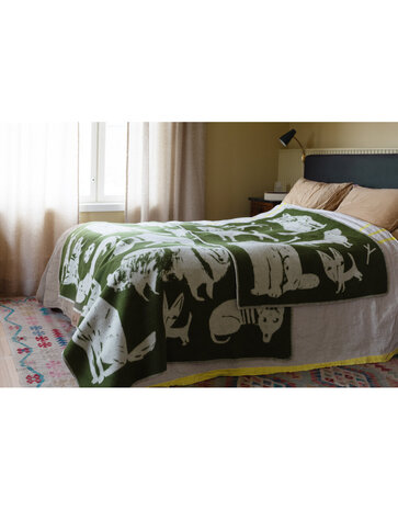 Lapuan Kankurit Lapuan Kankurit Koirapuisto wool plaid 130x180 Green Lapuan Kankurit Lapuan Kankurit Koirapuisto wool plaid 130x180 Green